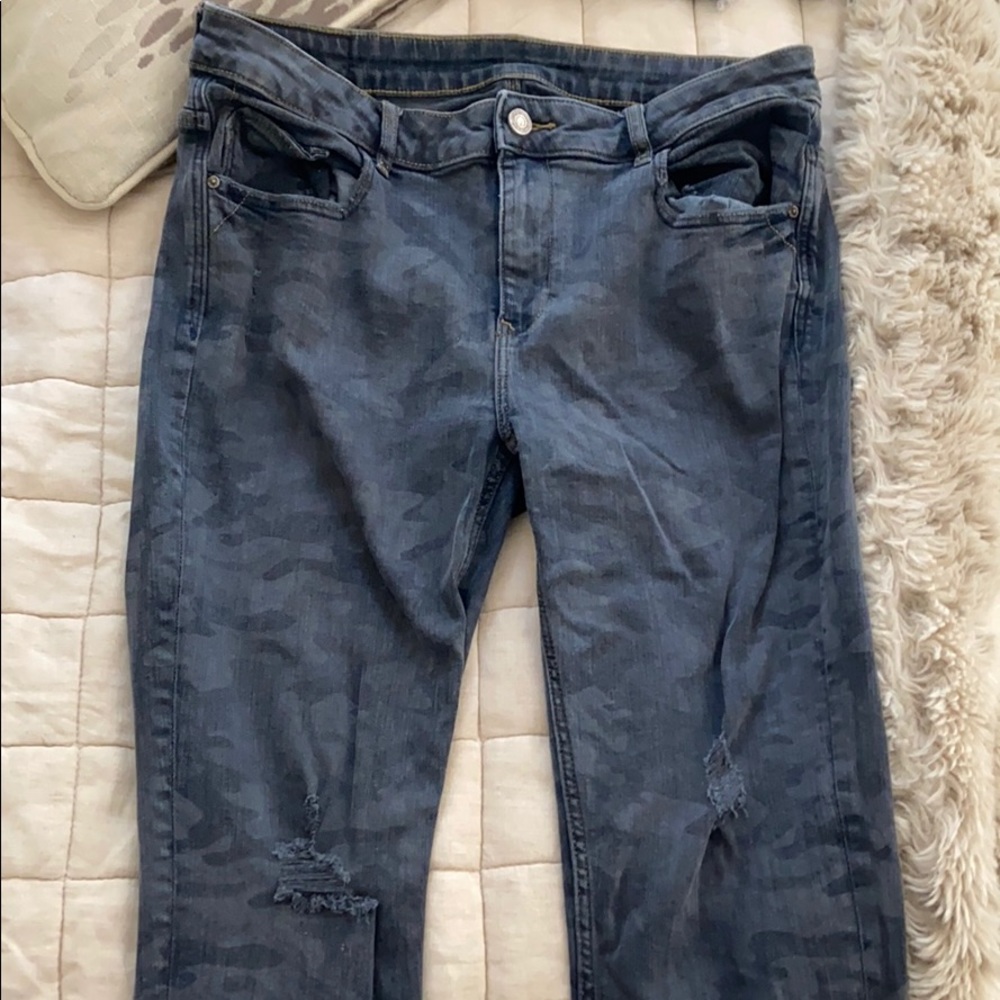 Zara gray camo jeans